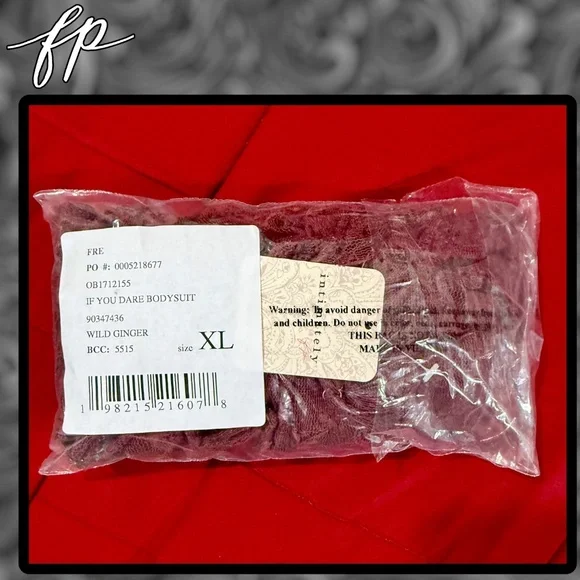 FREE PEOPLE If You Dare Sheer Lace Bra Cup Detail Thong Bodysuit - Picture 12 of 13